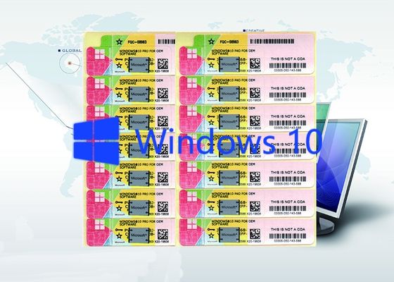 Китай Продукта Виндовс 10 ключевого кода продукта выигрыша 10 Майкрософта стикер Про ключевой глобально поставщик